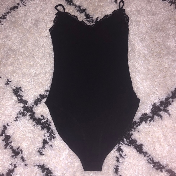 Forever 21 Tops - Forever 21 bodysuit with lace trim Forever 21 Tops - Forever 21 bodysuit with lace trim
